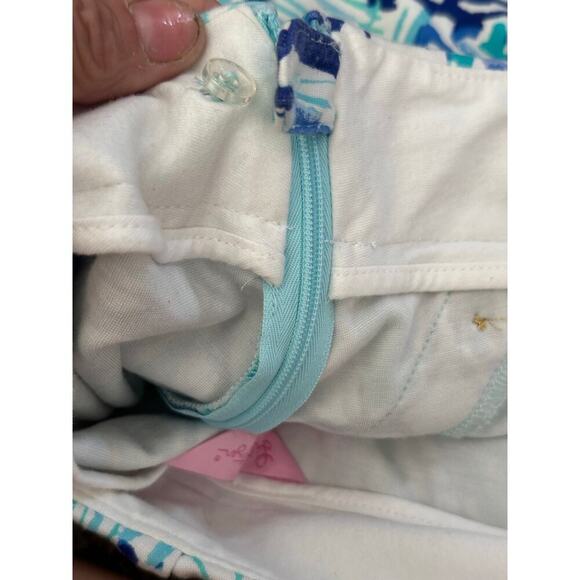 Lilly Pulitzer Elephant Appeal Preppy Resort Marina Knit Stretch Shorts Size 6 - Picture 11 of 11